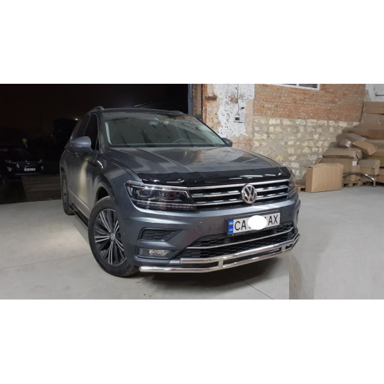 Передній захист ST016 (нерж) для Volkswagen Tiguan 2016-2024