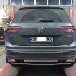 Задній захист AK001-2 (нерж) для Volkswagen Tiguan 2016-2024