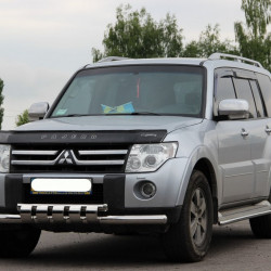 Передній захист ST015-13 (нерж.) для Mitsubishi Pajero Wagon IV