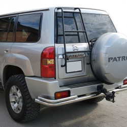 Задня дуга AK005-3 (нерж) для Nissan Patrol Y61 1997-2011 рр