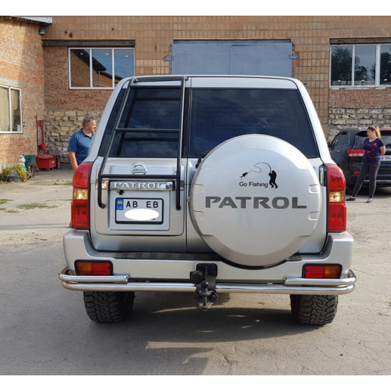 Задня дуга AK005-3 (нерж) для Nissan Patrol Y61 1997-2011 рр