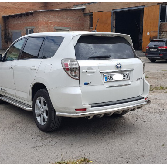 Задній захист AK005-15 (2 шт., нерж) для Toyota Rav 4 2006-2013 років