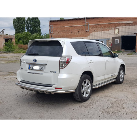 Задній захист AK005-15 (2 шт., нерж) для Toyota Rav 4 2006-2013 років