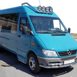 Передній захист ST015-2 (нерж.) для Mercedes Sprinter W901-905 1995-2006 рр