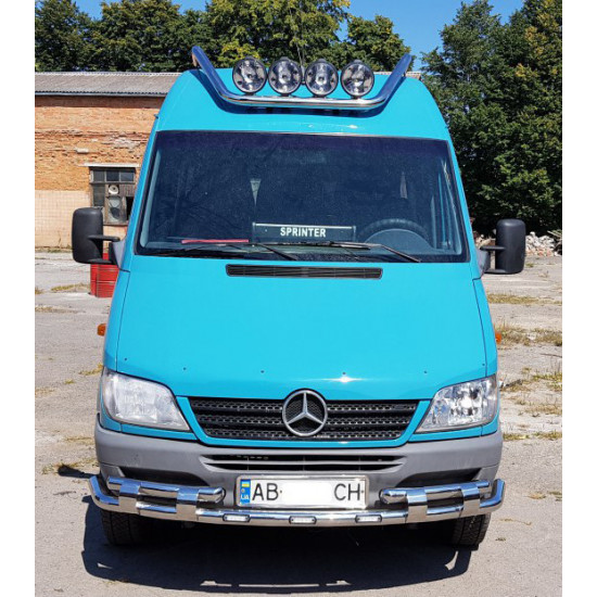 Передній захист ST015-2 (нерж.) для Mercedes Sprinter W901-905 1995-2006 рр