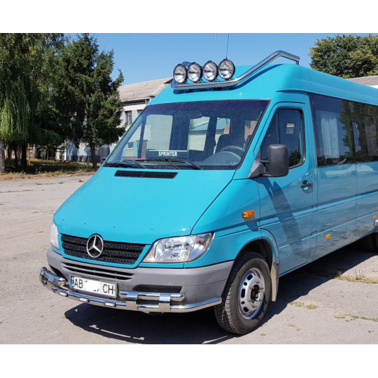 Передній захист ST015-2 (нерж.) для Mercedes Sprinter W901-905 1995-2006 рр