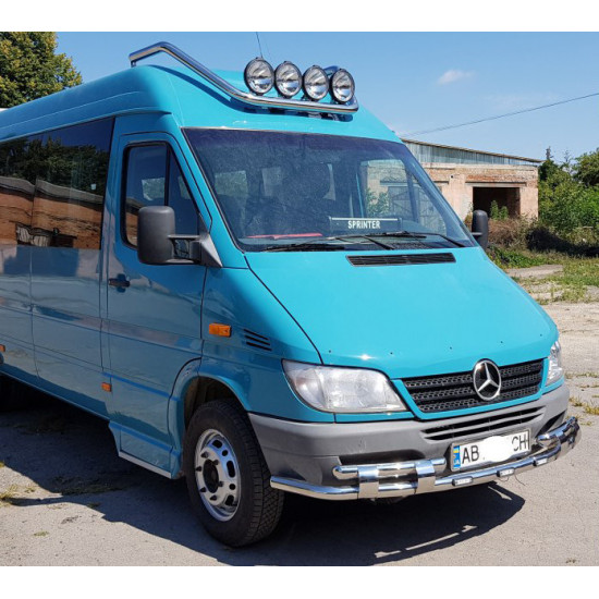 Передній захист ST015-2 (нерж.) для Mercedes Sprinter W901-905 1995-2006 рр