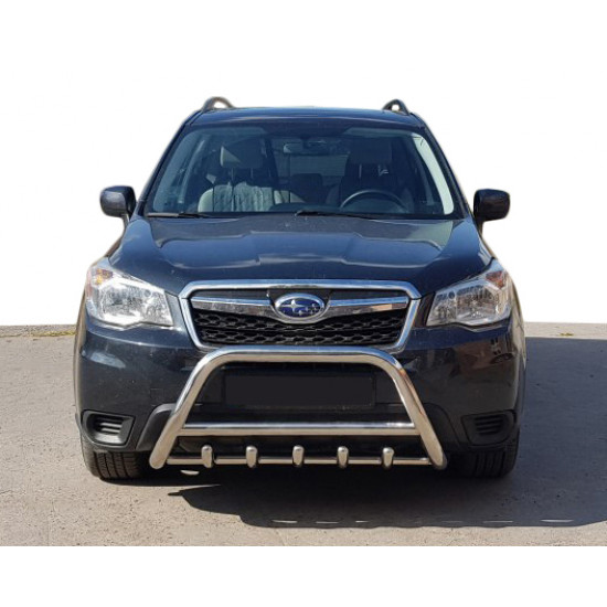 Кенгурятник WT003 (нерж) для Subaru Forester 2013-2018 рр