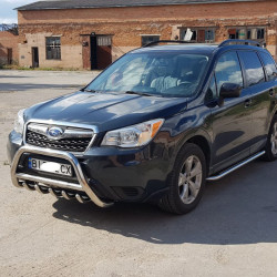 Кенгурятник WT003 (нерж) для Subaru Forester 2013-2018 рр