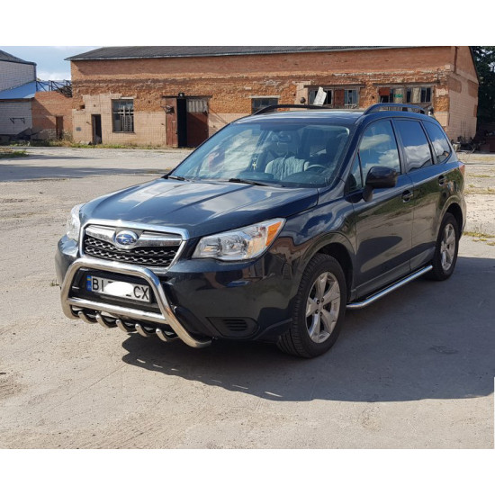 Кенгурятник WT003 (нерж) для Subaru Forester 2013-2018 рр