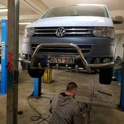 Кенгурятник WT004ST (нерж) для Volkswagen T5 2010-2015 рр