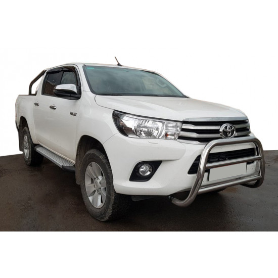 Кенгурятник WT007 (нерж) для Toyota Hilux 2015-2024 рр