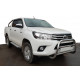 Кенгурятник WT007 (нерж) для Toyota Hilux 2015-2024 рр