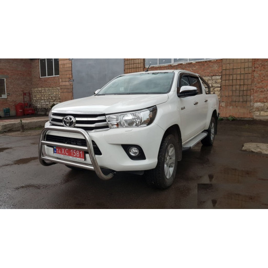 Кенгурятник WT007 (нерж) для Toyota Hilux 2015-2024 рр