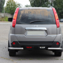 Задні кути AK003-Double (2 шт., нерж.) для Nissan X-trail T31 2007-2014рр