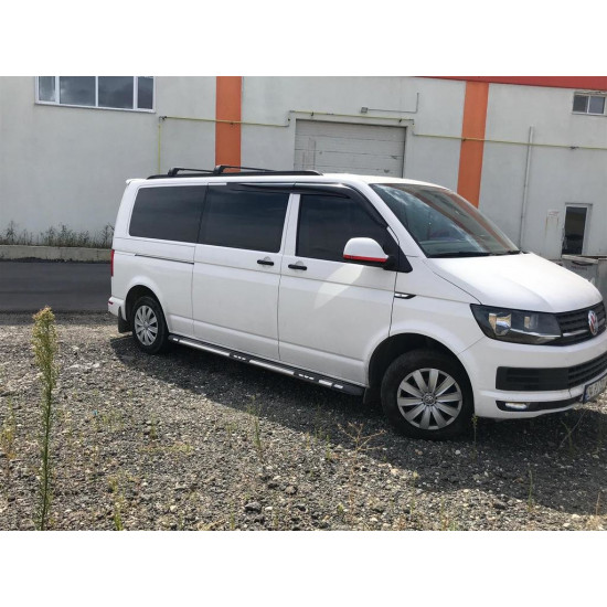 Інтегровані рейлінги (чорні) Коротка база для Volkswagen T5 Multivan 2003-2010 рр