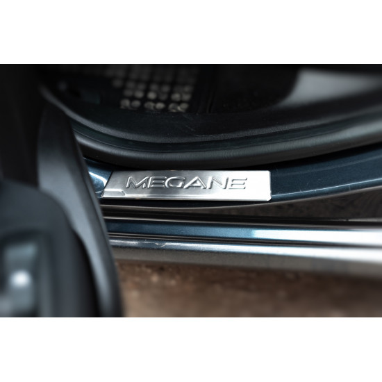 Накладки на пороги OmsaLine (4 шт, нерж) для Renault Megane IV 2016-2022 рр Накладки на пороги OmsaLine (4 шт, нерж) для Renault Megane IV 2016-2022 рр