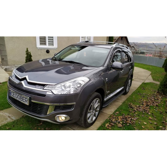 Бокові пороги Bosphorus Grey (2 шт., алюміній) для Mitsubishi Outlander 2006-2012рр