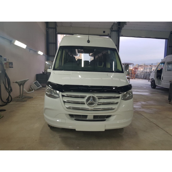 Дефлектор капоту (EuroCap) для Mercedes Sprinter W907/W910 2018-2024 рр