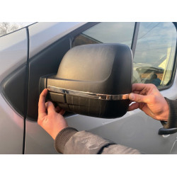 Смужки на дзеркала (2 шт, нерж) для Opel Vivaro 2015-2019 рр