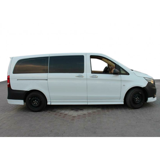 Бокові пороги (під фарбування) Short/Long, 1 зсувні двері для Mercedes Vito / V-class W447 2014-2024 рр