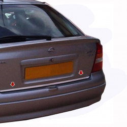 Кромка багажника (нерж) Carmos - Турецька сталь для Opel Astra G classic 1998-2012рр