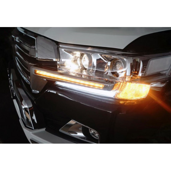 Вії з LED (2016-2024) для Toyota Land Cruiser 200