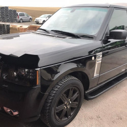 Бокові пороги Tayga Black (2 шт., алюміній) для Range Rover III L322 2002-2012 рр