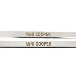 Накладки на пороги (Carmos, 2 шт., нерж.) для COOPER, CLUBMAN, COUNTRYMAN