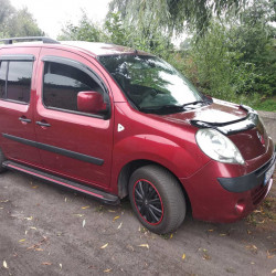 Бокові пороги Maya Red (2 шт., алюміній) Коротка база для Renault Kangoo 2008-2020 рр