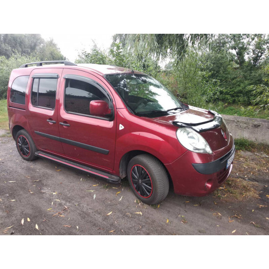 Бокові пороги Maya Red (2 шт., алюміній) Коротка база для Renault Kangoo 2008-2020 рр