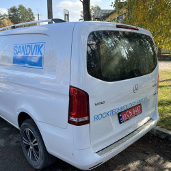 Рейлінги Хром DDU (пласт. ніжки) Коротка база (SHORT) для Mercedes Vito / V-class W447 2014-2024 рр