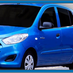 Окантовка вікон (6 шт, нерж.) для Hyundai I-10 2008-2013 рр