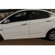 Нижні молдинги стекол (6 шт., нерж) OmsaLine - Італійська нержавійка для Hyundai Accent Solaris 2011-2017 рр