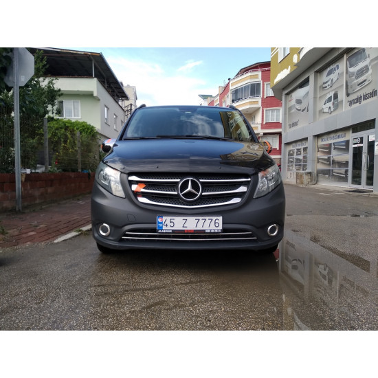 Дефлектор капоту (EuroCap) для Mercedes Vito / V-class W447 2014-2024 рр