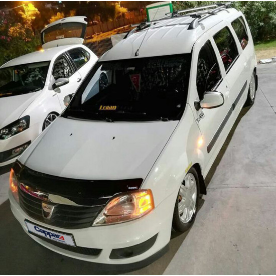 Дефлектор капоту (EuroCap) для Dacia Logan MCV 2004-2014 рр