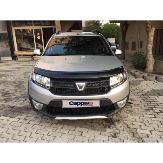 Дефлектор капоту (EuroCap) для Dacia Sandero 2013-2020 рр