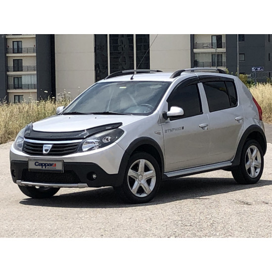 Дефлектор капоту (EuroCap) для Dacia Sandero 2007-2013 рр