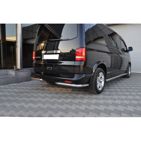 Задні куточки AK003 (2 шт, нерж) для Volkswagen T5 Transporter 2003-2010 рр