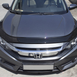 Дефлектор капоту (EuroCap) для Honda Civic Sedan X 2016-2021 рр