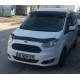 Козирьок на лобове скло (чорний глянець, 5мм) для Ford Courier 2014-2023 рр