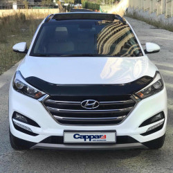 Дефлектор капоту (EuroCap) для Hyundai Tucson TL 2016-2021рр