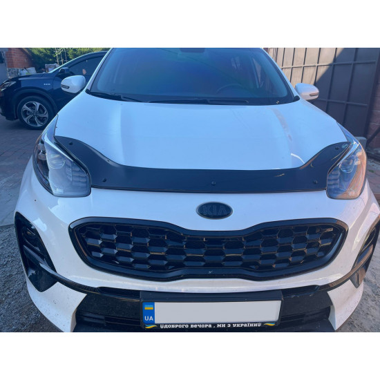 Дефлектор капоту (EuroCap) для Kia Sportage 2015-2021 рр