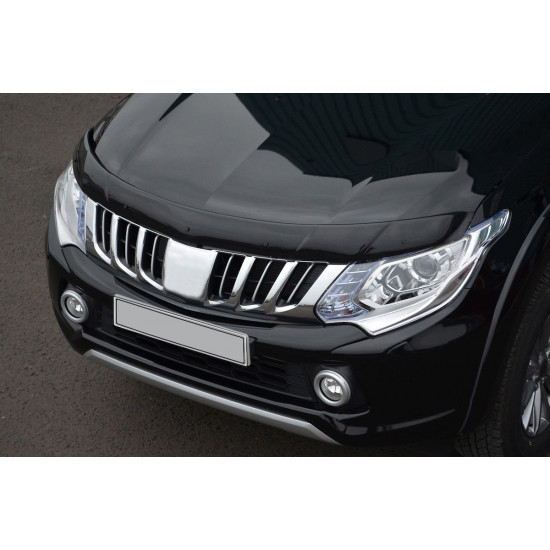 Дефлектор капоту (2015-2019, EuroCap) для Mitsubishi L200 рр