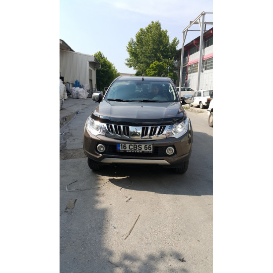 Дефлектор капоту (2015-2019, EuroCap) для Mitsubishi L200 рр