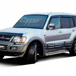 Дефлектор капоту (EuroCap) для Mitsubishi Pajero Wagon III