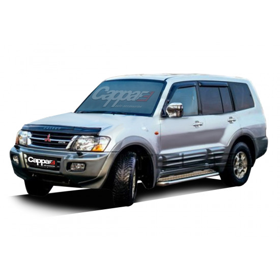 Дефлектор капоту (EuroCap) для Mitsubishi Pajero Wagon III