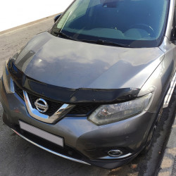 Дефлектор капоту (EuroCap) для Nissan X-trail T32 / Rogue 2014-2021 рр