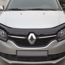 Дефлектор капоту (EuroCap) для Renault Logan II 2013-2022 рр