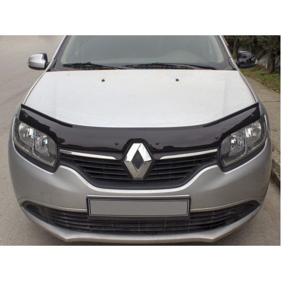 Дефлектор капоту (EuroCap) для Renault Logan II 2013-2022 рр